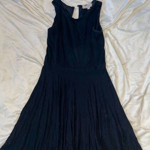 Black mid length dress